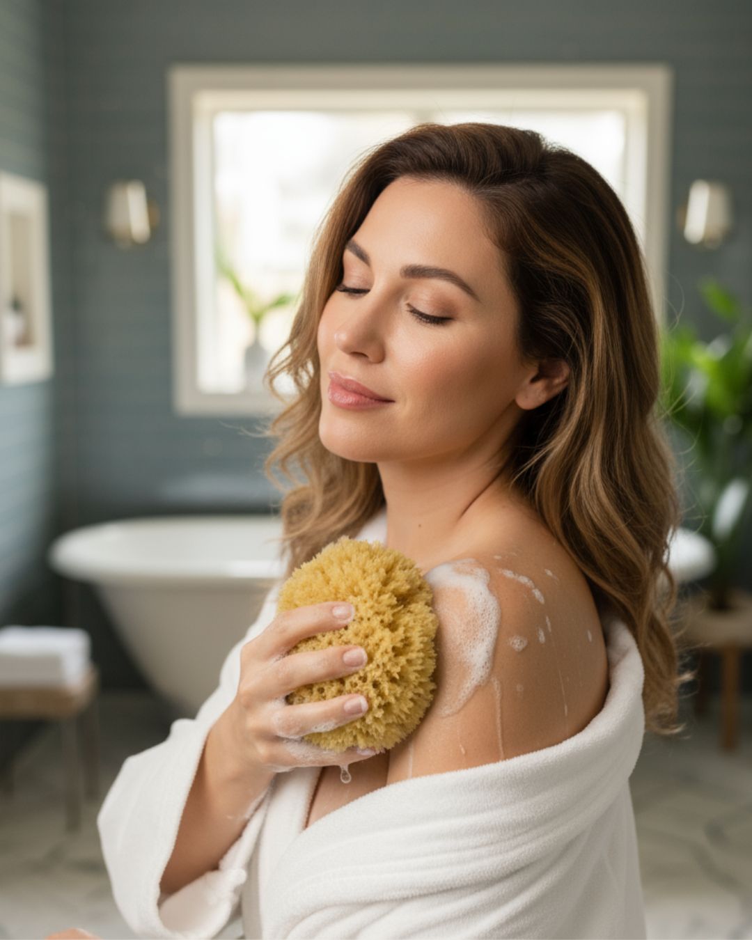 Aegean Honeycomb Bath Sponge - Aqua Zoi