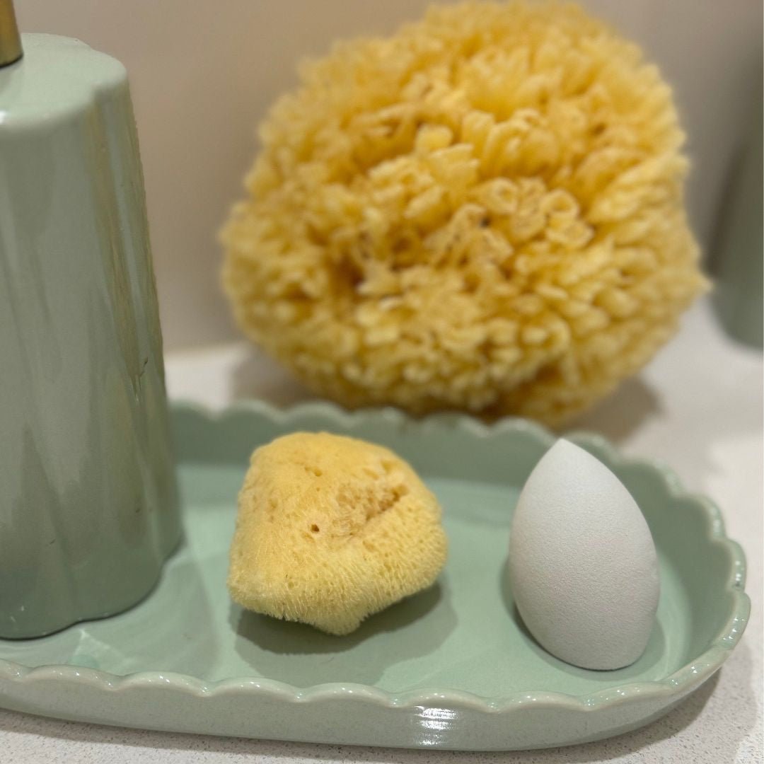 Glow Facial Duo - Natural Cleansing & Beauty Blender Set - Aqua Zoi