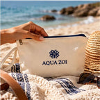 Canvas Gift Pouch - Aqua Zoi