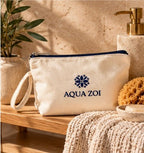 Canvas Gift Pouch - Aqua Zoi