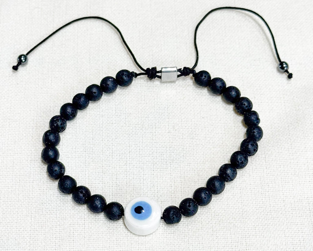 Eye Protection and Lava Stone Bracelet - Aqua Zoi