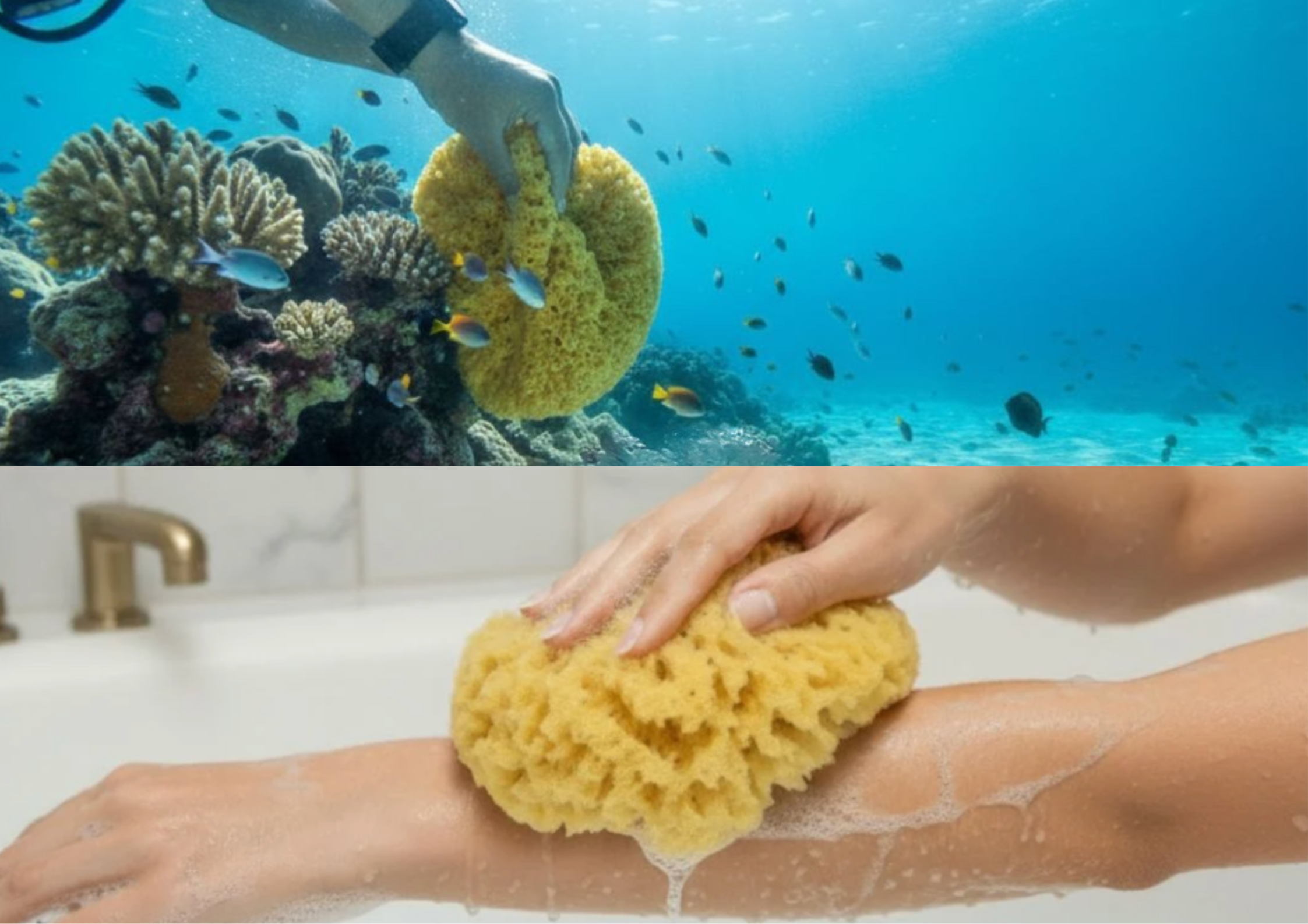 natural sea sponges from Greece