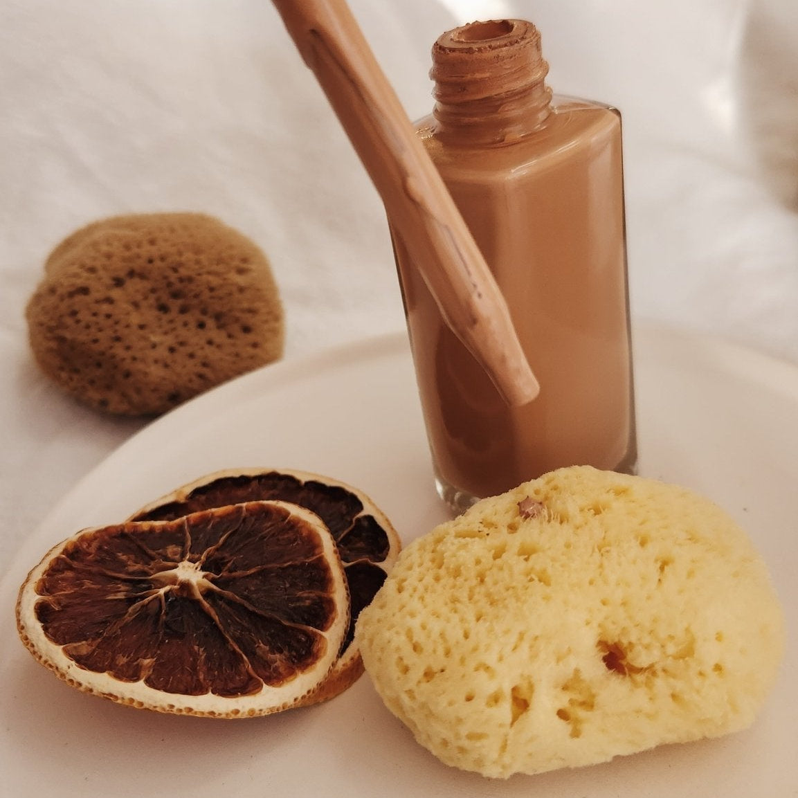 Trio of  natural beauty blender sponges