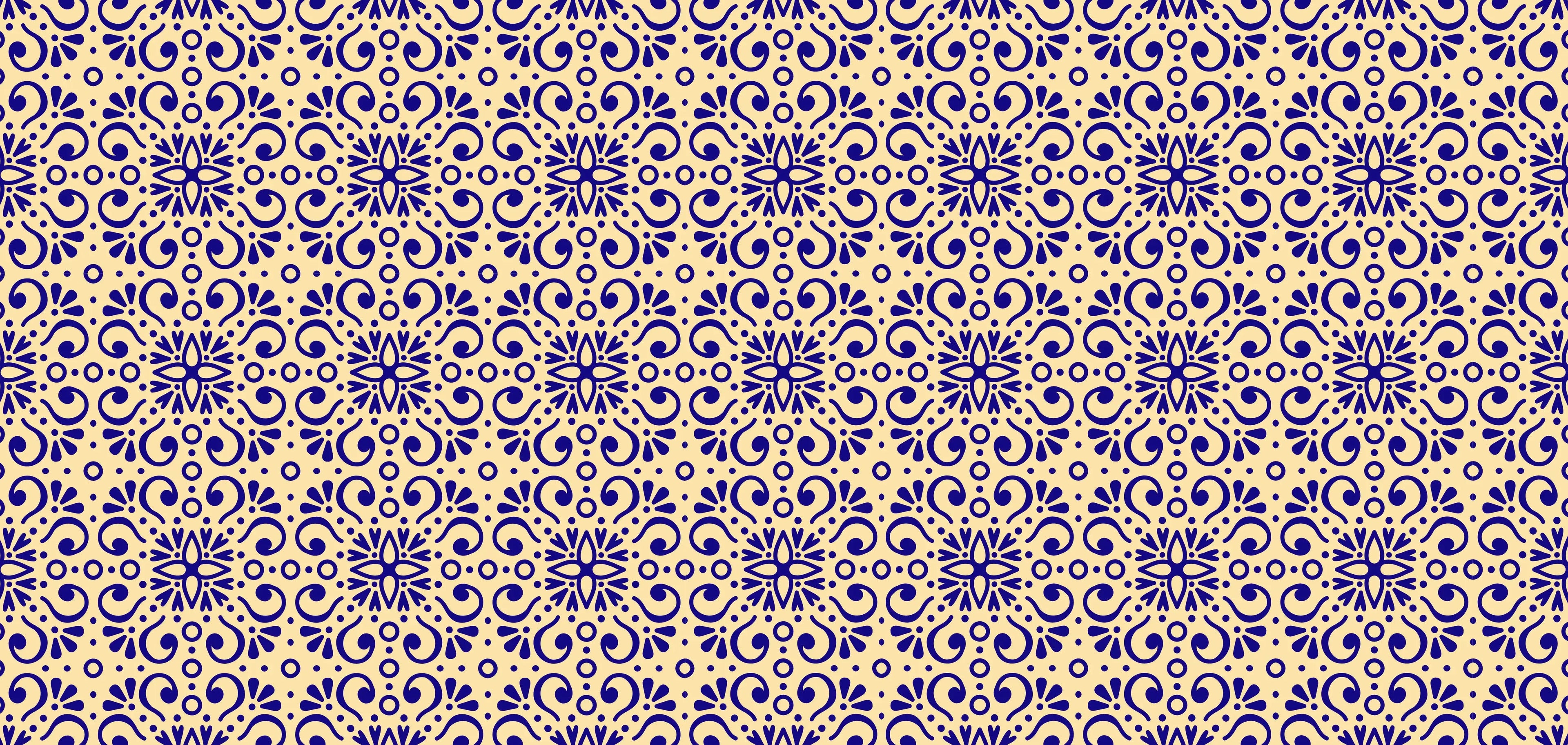 Mediterranean pattern with geometric shapes